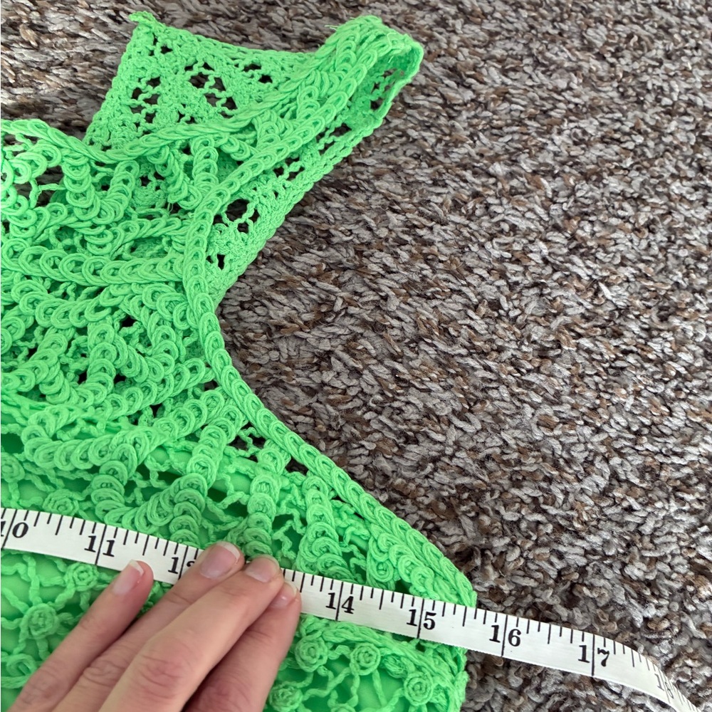 Lilly Pulitzer Lime Green Summer Party Dress: Size M - Picture 8 of 11
